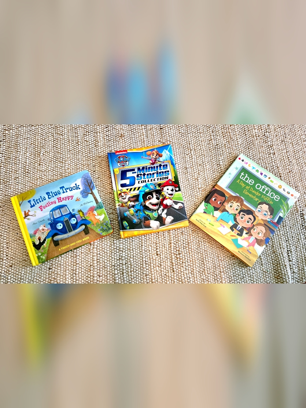 NEW Children's Book Bundle: Paw Patrol, The Office, & Little Blue Truck